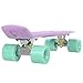 Produktbild 57cm Mini Cruiser board Skateboard mit stabilen Deck 4 PU-Rollen für Kinder, Jugendliche und Erwachsene