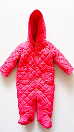 Ralph Lauren Girls Overall Barn Bunting Children's Snow Suit - Size 6 m