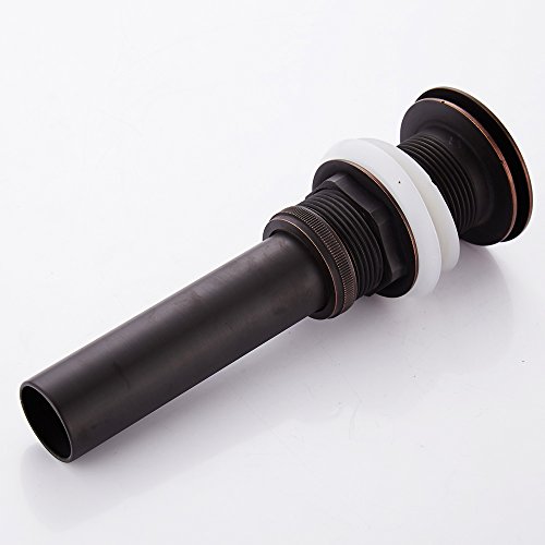 Weare Home alle Messing Schwarz Öl-rubbed Bronze Retro Design Pop Up Ventil Ablaufgarnitur Waschbecken Ablauf für Badezimmer Dusche ohne Überlauf - 4