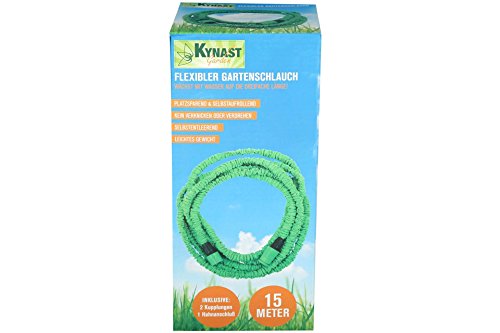 Flexibler Gartenschlauch 15m 1/2 Zoll Kupplungen & Anschluß - 5