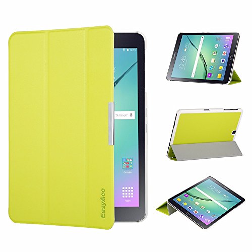 EasyAcc Samsung Galaxy Tab S2 9.7 Hülle Tasche mit M-Standfunktion Auto Wake up Sleep PU Leder hüllen für Samsung Galaxy Tab S2 (9.7 Wi-Fi ST810 / LTE SM-T815) Smart Cover mit Auto Sleep Wake up / Standfunktion (Grün, Kunstleder, Ultra Dünn) - 2