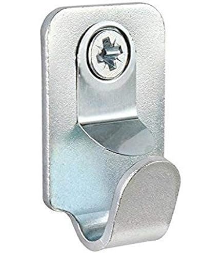 10 Anelli A D Con Viti Per Appendere Quadri | 28x17 Mm | Viti Autofilettanti Zincate | Per Cornici E Specchi