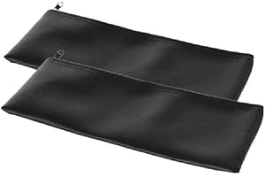 WE-HYTRE 2Pcs Wireless Handheld Microphone Zippered Case Bag Pouch, Microphone Holder Leather Case Compatible with -Shure Microphone