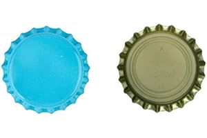 BREWFERM Lot de 100 capsules - 26 mm - Bleu clair - Absorbent l'oxygène