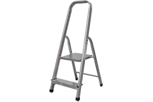 Cofan Escabeau en Aluminium Domestique de 2 à 8 marches | Hauteurs de 0,41 jusqu'à 2,41 mètres | Norme EN131