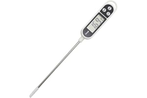 PLGEBR Termometro digitale per carne a lettura istantanea, ago digitale da cucina, termometro per alimenti per friggere olio barbecue grill lettura accurata della temperatura in pochi secondi