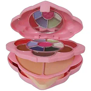 Fashion Colour Make Up Kit, Eyeshadow, Blusher, Compact Powder, Lip color makeup kit (Multicolor)