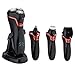Produktbild WGE 4D Wiederaufladbare Multifunktional Rasierer Rasierer Für Männer Rotary Rasierer 4 In 1 Schnurlose Haare Clippers Nase Haare Trimmer Nass Und Trocken Mit Usb Aufladen Razor Bestes Geschenk Für Männer