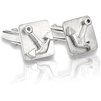 Manschettenknöpfe Anker Silber 925, Geschenke für Ihn, Geschenke für Männer, handmade