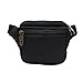 Donex Solid Polyester Unisex waist pouch Black RS.247.00