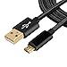 Produktbild Chongsen Micro USB Kabel Nylon, High Speed USB 2.5 A Male auf Micro B Synchronisations und Ladekabel für Android, Samsung, Sony, Huawei, HTC, Nexus, Xiaomi und mehr(1m,2m,3m) (3m, schwarz)