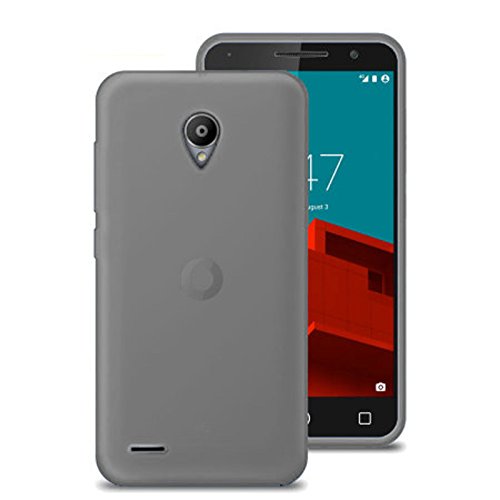 TBOC Pack  Funda de Gel TPU Negra   Protector Pantalla Vidrio Templado para Vodafone Smart Prime 6 VF-895N  Funda de Silicona Ultrafina y Flexible  Protector de pantalla Resistente a Golpes  Ca  das y Ara  azos 