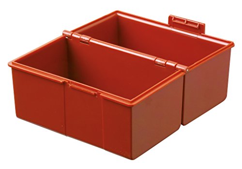 HAN 976-17, Karteibox DIN A6 quer, Innovatives, attraktives Design für max. 400 Karten mit Stahlscharnier, rot- weitere Farben auswählbar - 2