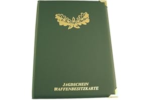 Etui-Shop Jagdschein Mappe 14 Fächer, grün