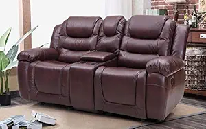 Royaloak Plaza Two Seater Recliner (Maroon)