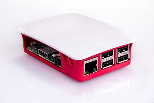 Raspberry 9098132 - Caja de Ordenador  Color Rojo y Blanco