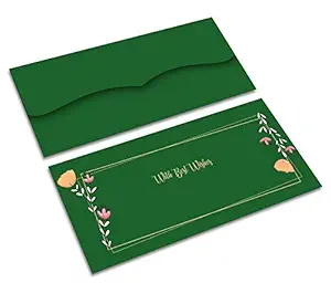 Brown Cloud Exclusive Velvet Finish Embossed UV Printed Shagun/Money/Gift Envelope/Cover/Lifafa for Kids/Gift/Festival and Other Occasions(SEVLVT PR 006) (Pack of 10)