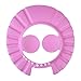 Chinatera Adjustable Baby Kids Shampoo Cap Bath Shower Cap Wash Hair Ear Shield (Pink)