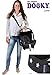 Produktbild Original DOOKY CARRIER Click n Go ** Der Tragegurt für Babyschalen aller Marken ** (GREY/WHITE STARS)