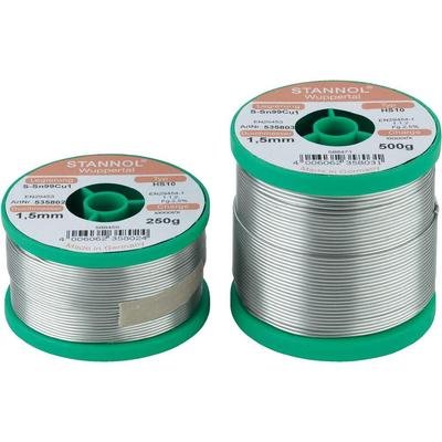 Preisvergleich Produktbild Stannol HS10 2510 Lötzinn, bleifrei Spule Sn99Cu1 500g 1.0mm