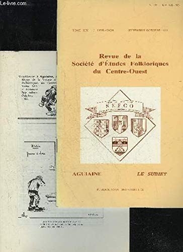 SOCIETE D'ETUDES FOLKLORIQUES DU CENTRE OUEST - LE SUBIET - LIVRAISON + SUPPLEMENT N° 130 - DOCUMENTS SUR LA CULTURE DE LA VIGNE à la Grange, cne de Saint-Crépin, Charente-Maritime, 1862-1886par Pierre BITAUBÉ LE VOCABULAIRE SECRET D’UN PASTEUR DU gratuit