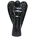 Produktbild Schwarz Turmalin Stein geschnitzt Engel Heilung Kristalle Reiki Angel Reiki Spritual Geschenk mit Rot Geschenk Tasche