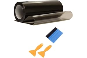 Film Phare de Voiture,300c*30cm Teinte Autocollant Noir/Jaune,pour Lumière phares de Voiture,Feux arrière,Clignotants, Feux Anti-Brouillard