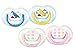 Produktbild Avent 2 Orthodontal Silicone Classic Decorated Soothers 0-6M - Version : Girl