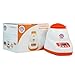 Mebby Baby Bottle and Food Warmer for Home with LCD Screen (White and Orange)