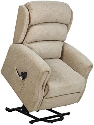 M-Brand Fabric Electric Dual Motor Power Riser Recliner Armchair Sofa Chair - Beige