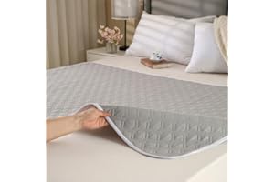 Hearda 2 Stück Inkontinenzunterlage Waschbar, Inkontinenz Bettunterlage wasserdichte für Kinder Senioren, Atmungsaktive Saugfähig Matratzenauflage (Grau,100x150cm)