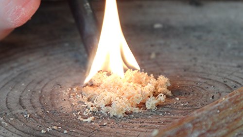 Nordlandt Feuerstahl – Profi Outdoor Anzünder aus Auermetall – Feuer starter – Outdoor Feuerzeug mit Survivalband und Flaschenöffner – Multitool – Gratis Schutztasche - 6