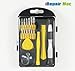 Price comparison product image 17 in 1 Repair Tools Set kit with Precision Multi-Bits for Apple Macbook Pro Air Retina iPad iPhone Mobile Electronic Devices Installation Reparing Toolkits by iRepair Mac
