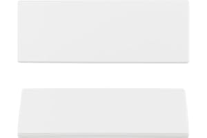 UFURMATE Trinity Lot de 2 plaques de sortie vierges sans vis en plastique blanc pour interrupteur, prise électrique