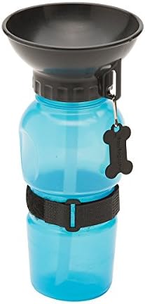 Aquarius Pet Water Bottle with Cup, Ideal for Outdoor Travel with Dog or Cat, Squeezy Bottle means Easy Distribution of Water, No Waste and No Mess