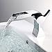 Produktbild Osy Moderne Stil Centerset Wasserfall Ein Loch Single Griff für Chrom Badezimmer Waschbecken Wasserhahn