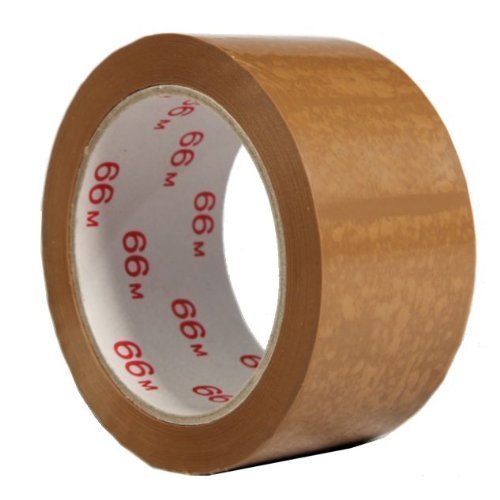 BB-Verpackungen Klebeband, 36 Stück, PVC (braun) mit Naturkautschuk Kleber Packband Paketklebeband Karton Verpackung
