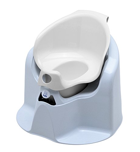 Rotho Babydesign TOP Xtra Komfort-Kindertopf / Töpfchen für erleichteres Sauberkeitstraining / 1 x Sitz 40cm x 34cm x 32cm in silbergrau / weiß - 2