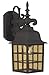 Produktbild Craftmade Z270-05 Wall Lanterns with Seeded Glass Shades, Black by Craftmade
