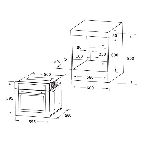 KKT KOLBE SET80151IND2 (Herd Set Induktionskochfeld, Touch-Control, 2x Teleskopausz., echte Heissluft, Backofen und Kochfeld mit Automatik) - 7