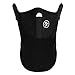 Produktbild Sijueam Half Face Neopren Fleece Maske Funktionsmaske Kälteschutz Gesichtsschutz für Fahrrad Motorrad Snowboard Ski Winter Halswärmer Neckwarmer Unisex One Size Fits All Schwarz