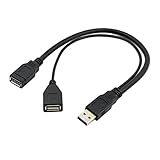 Hace un puerto USB no suministro suficiente energía para su dispositivo?; nuestra sincronización USB 3.0 Adaptador de alimentación y cable USB para su es la solución. nuestro cable permite para poder de ser tomado de 2 puertos USB, como un PC y un disco duro externo.