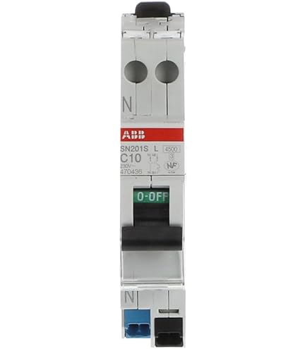 ABB Disjoncteur Ph+N 16A Courbe C 4,5kA - Raccordement Rapide