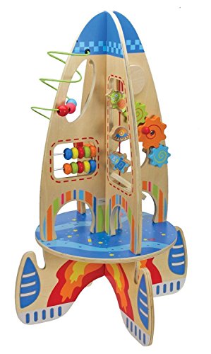 Children Wooden Activity Rocket Toy Play Centre with Bead Maze Abacus. / Toys Game Play Kids Childrens Child Toddler Baby Cool Activity Educational Creative Fun Special Unique Devlopment Developmental Friends Boys Girls Present Latest Newest Learning Outdoor Indoor Room Home House Easy Coolest Hands Smart Motoric Classic Constructions Preschool Popular Large Little Small Big