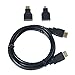 Produktbild crewell 3 in1 Set HDMI zu HDMI Mini HDMI Micro HDMI Kabel für Xbox 360 HDTV 1080p Handy Etc. Vergoldet Adapter
