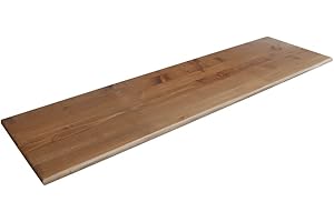 MODULARREDO | MERCURIO Mensola da Muro, Mensola Legno, Scaffali Legno, Mensola da Parete, 96x24x2.4 cm, Noce - Made in Italy