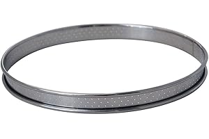 De Buyer Stampo ad anello per torte perforato con bordo stondato, 3093.22