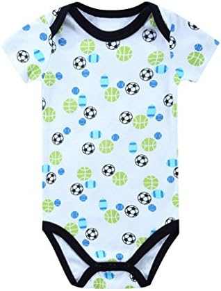 Cyond Rompers Suit for Girls, Newborn Infant Baby Girls Cartoon Jumpsuit Printed Romper Jumpsuit Short Sleeve Casual Daily Playsuit Mini Bodysuit (Multicolor, 0-3 Months)