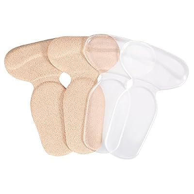 Doact T-forme Coussinets Chaussures Semelle Coussins de Talon (2 paires) pour Les Chaussures à Talons Hauts