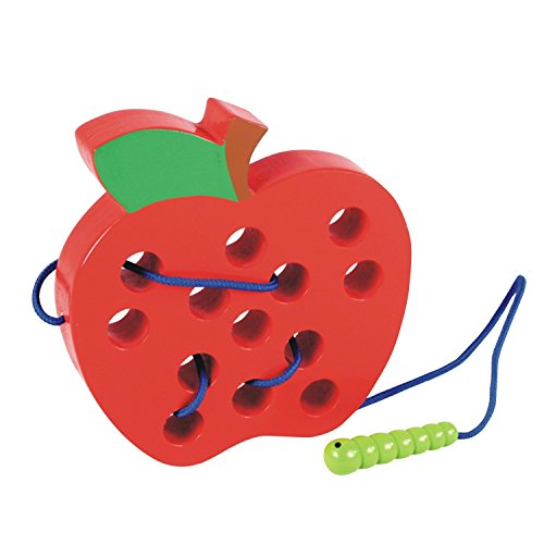 Lewo di Legno Apprendimento Giochi Allacciatura Giocattoli Bambino Mela Giocattoli educativi 3 Anni
